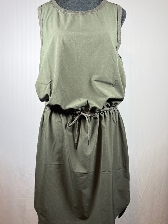 Athleta Dresses & Skirts - ATHLETA olive green Rincon sleeveless dress, featherweight travel, Large